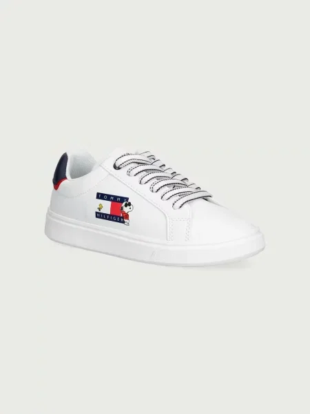 Tommy Hilfiger sneakers pentru copii alb