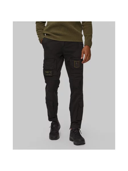 Kalhoty Aeronautica Militare Iconic Anti-G jet black černé
