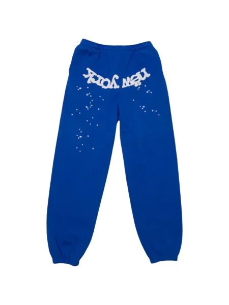 Pantaloni Sp5der alergare albastru