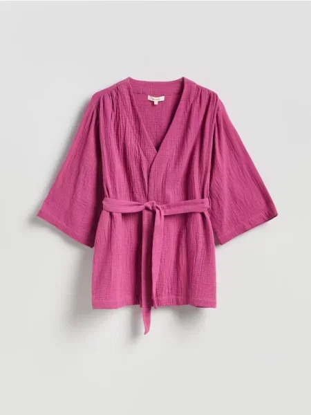 Муслінова блуза Reserved рожева