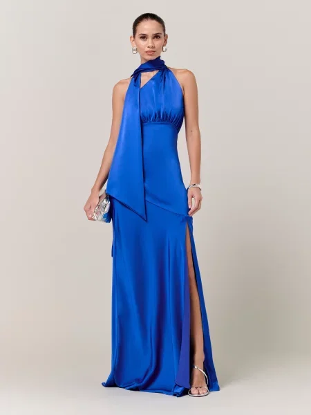 Sável Rochie de seară Chloe cobalt albastru