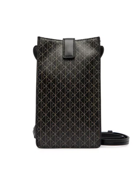 Calvin Klein Torebka na telefon Emblem Aop Phone Crossbody czarny