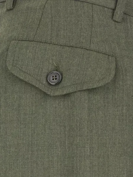 Pantaloni Laneus de lână verde