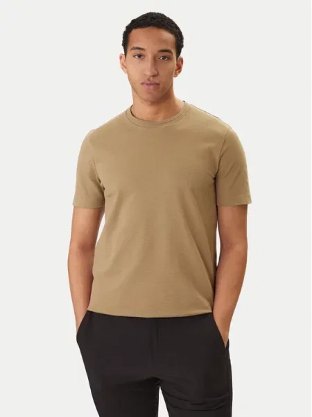 BOSS Majica Tiburt khaki