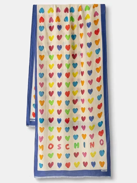Moschino șal pentru femei cu amestec de cașmir bej