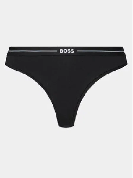 Boss Sada 3 kusů string kalhotek 3P Thong Černá bílé