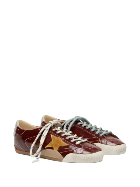 Bőr sneaker Golden Goose piros