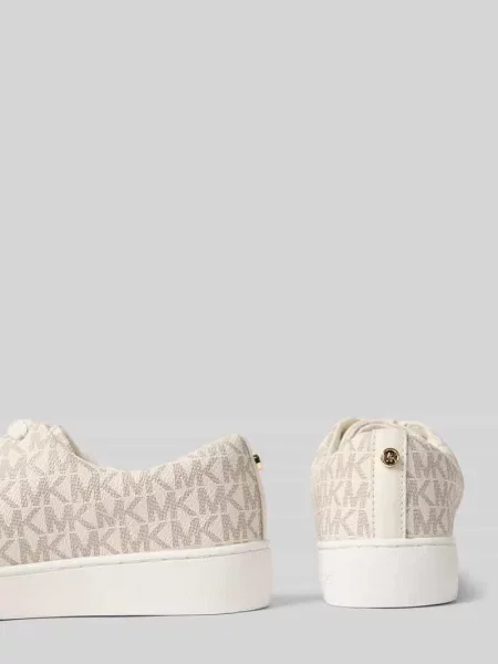 Sneakersy z nadruk z logo na całej powierzchni model KEATON' Michael Michael Kors białe