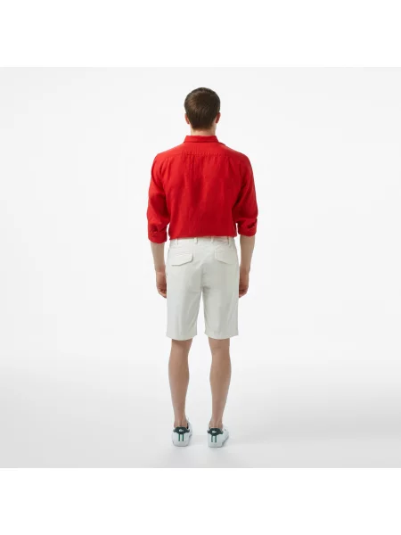 Зауженные шорты Lacoste белые