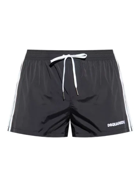 Slip de baie Dsquared2 cu dungi negru