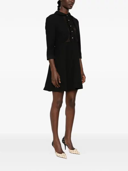 Rochie mini Vivetta cu volane negru