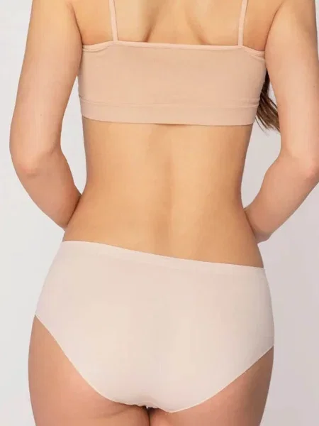 Женские однотонные трусики FIGI_GATTA_BIKINI_CLASSIC_SENSUAL_SKIN чорні