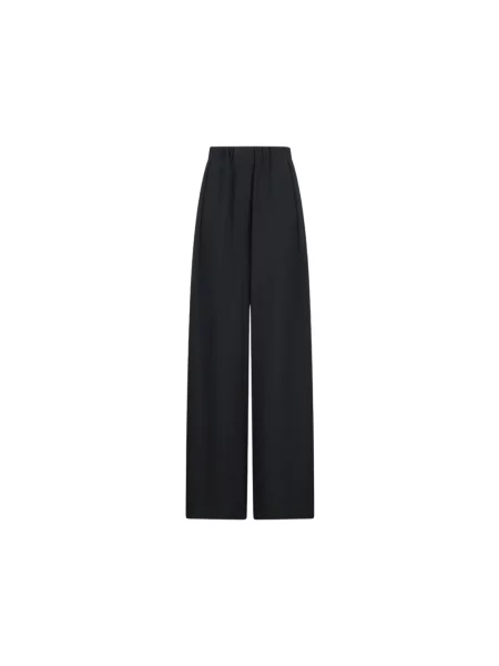 Spodnie Jil Sander z krepy czarne