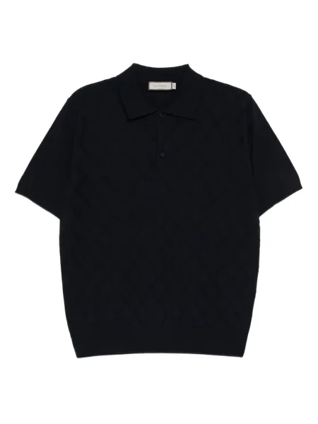 Polo Canali de lână albastru