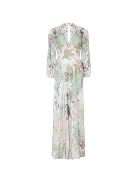 Rochie maxi Temperley London cu paiete cu model floral