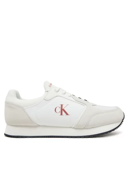 Αθλητικά Calvin Klein Jeans Retro Sock Runner Mg λευκό