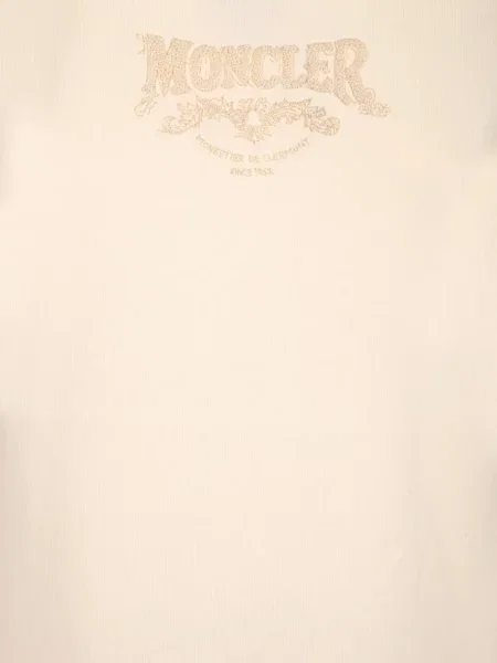 Tricou Moncler cu broderie alb