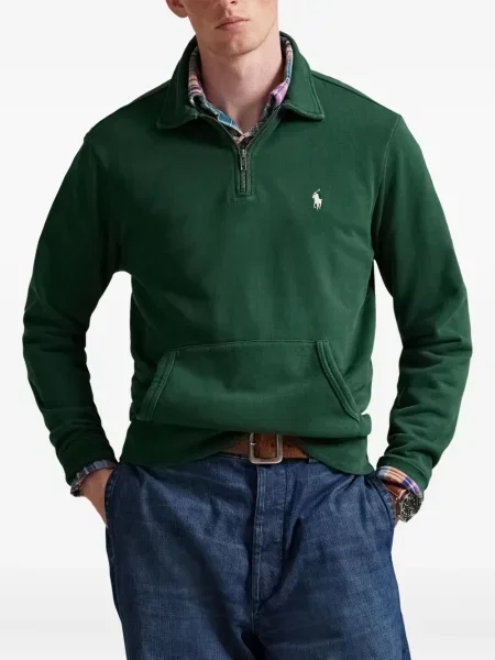 Chiloți Polo Ralph Lauren din țesătură twill cu autograf cu glugă albastru