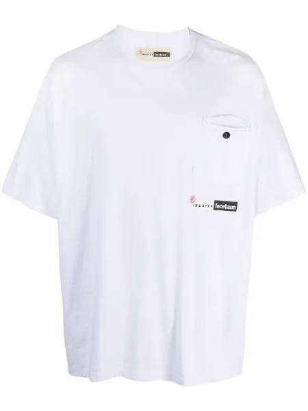 Tricou Incotex cu imagine alb