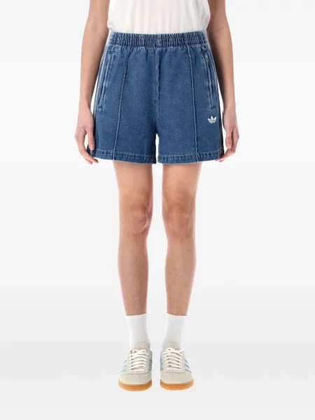 Croșetat pantaloni scurți Adidas tricotate de costum albastru