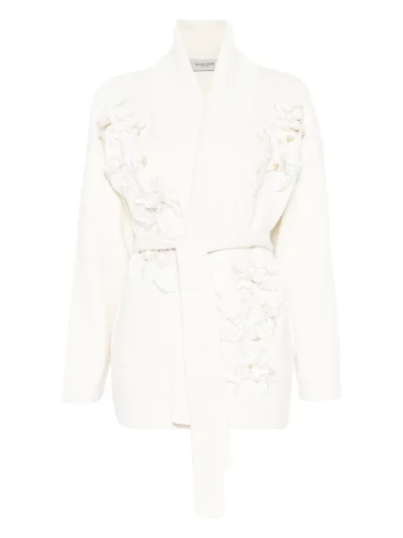 Cardigan Golden Goose cu model floral auriu