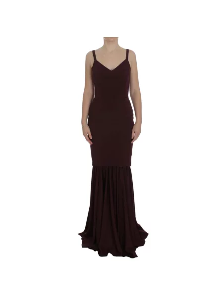 Sukienka maxi Dolce And Gabbana czerwona