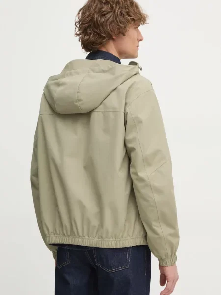 Bunda Calvin Klein Jeans přechodná zelená