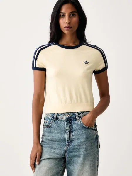 Adidas Originals tricou tricotat pentru femei bej