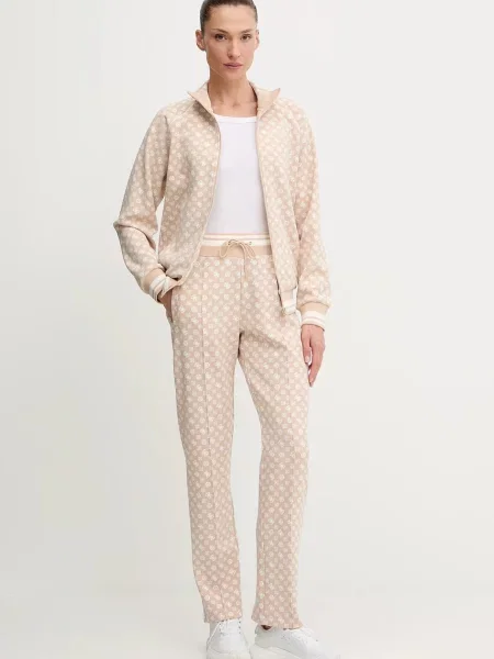 Guess bluza AGGIE wzorzysta beżowy