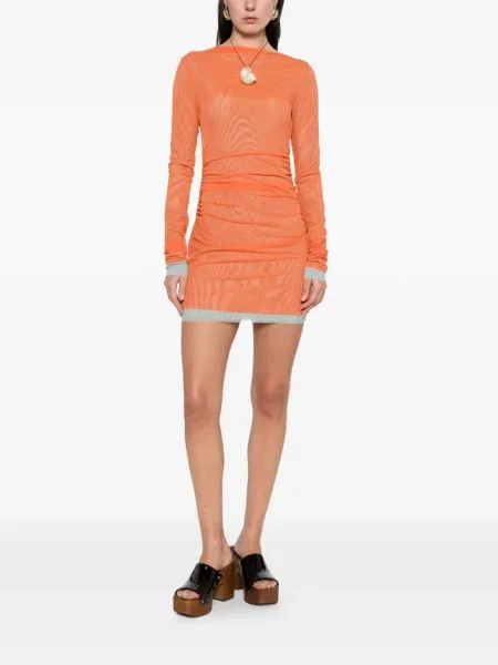 Rochie mini Sir de costum portocaliu