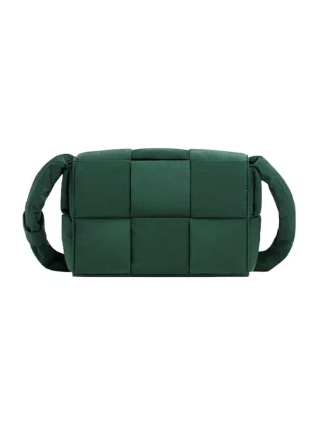 Torba Bottega Veneta skórzana zielona