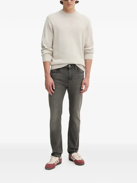 Pulover Karl Lagerfeld Jeans cu decolteu rotund