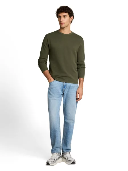 Tom Tailor Denim swetry z dzianiny Mężczyźni S zielony