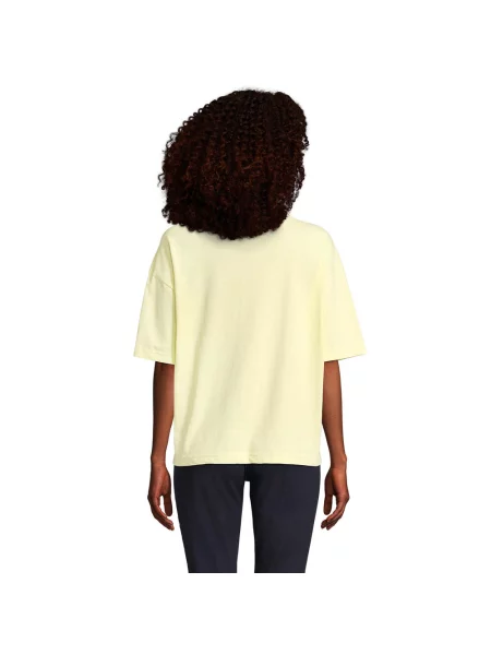 Koszulka Boxy Oversized T-shirt żółta