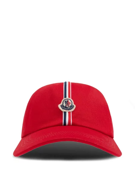 Czapka z daszkiem dziecięca Moncler Enfant czerwona