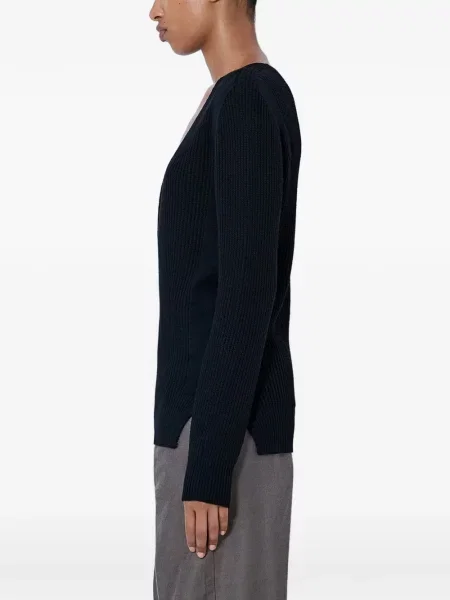 Pulover Rick Owens cu decolteu în V negru