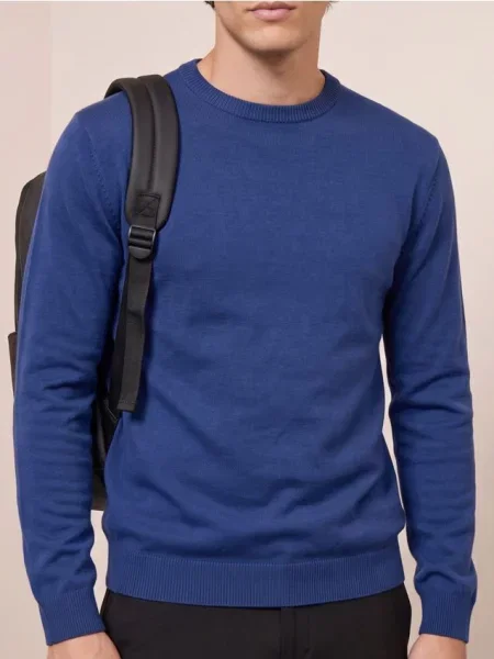 Sinsay svetr basic modrá