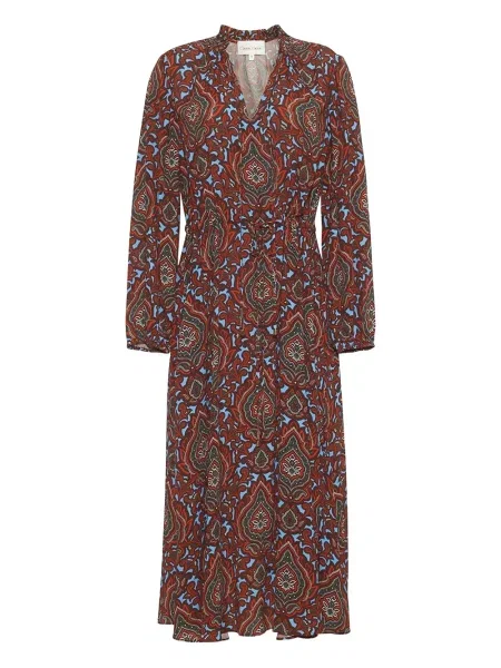 Sukienka midi Cara Cara do kolan garniturowa czerwona