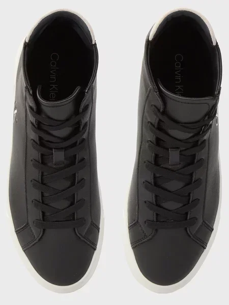 Кожаные ботинки Calvin Klein черные