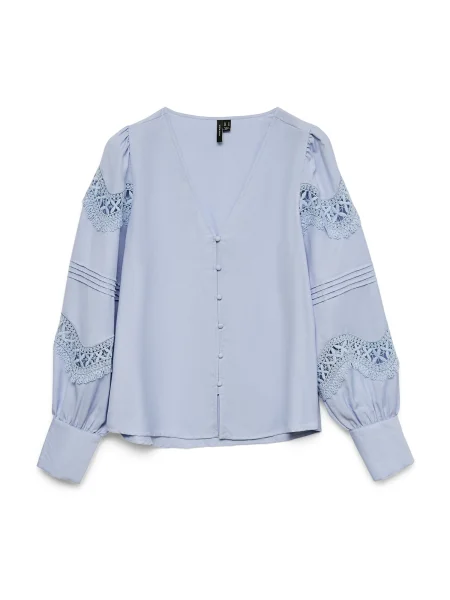 VERO MODA Bluză VMTHEA deschis albastru
