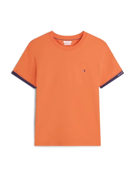 TOMMY HILFIGER Tricou bleumarin portocaliu