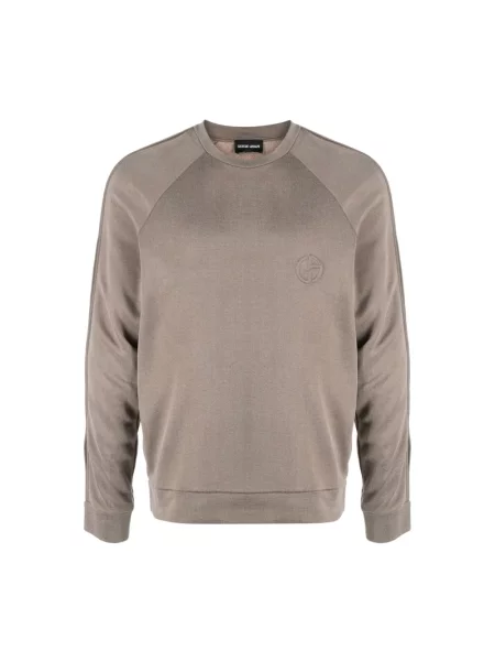 Bluza z kapturem Giorgio Armani z kapturem beżowa