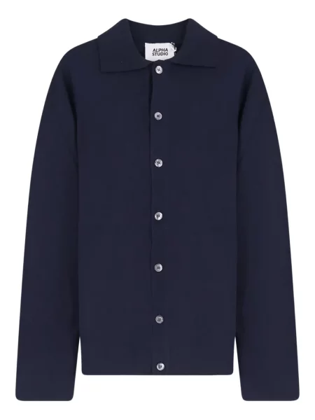 Gulerat cardigan Alpha Industries albastru