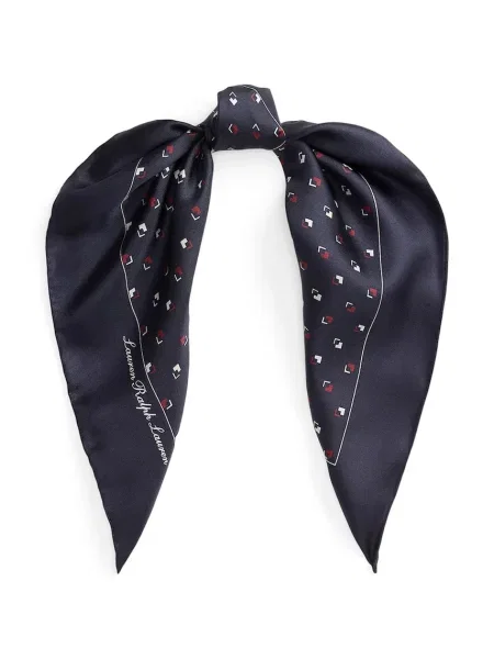 Fular Lauren Ralph Lauren de mătase alb