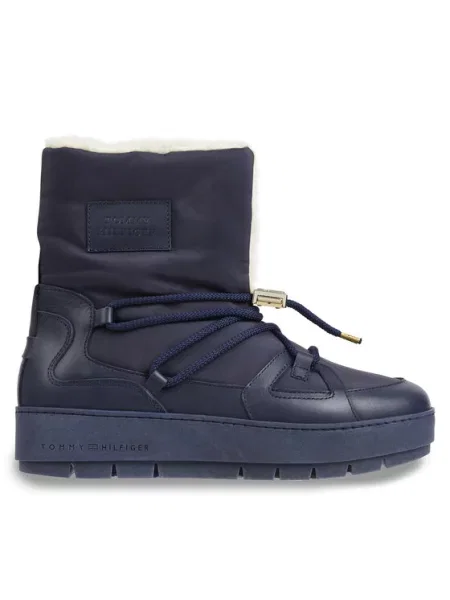 Kozačky Tommy Hilfiger modré