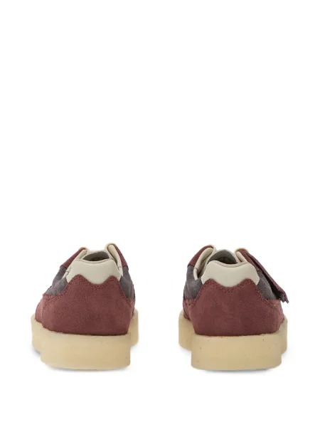 Sneakers Clarks Originals με κορδόνια με δαντέλα ροζ