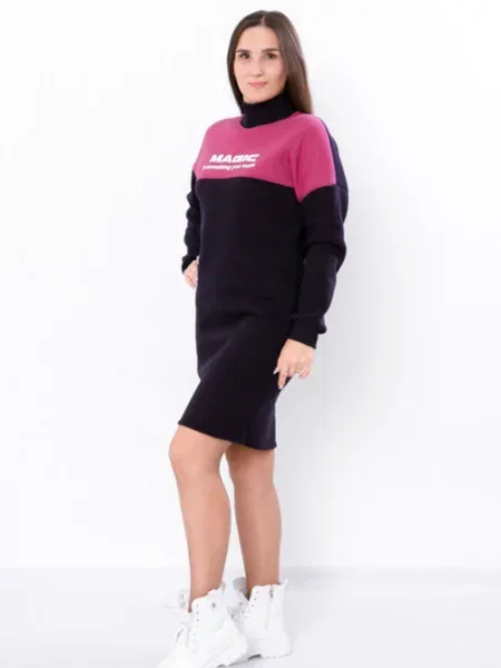 Сукня міні Носи своє бавовна/поліестер рожевий