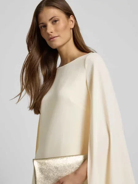 Wąska sukienka koktajlowa z dekoltem w łódkę model PETRA' Lauren Ralph Lauren biała
