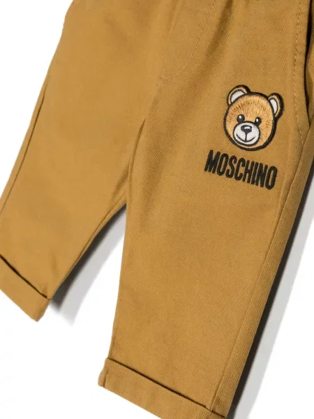 Сhinosy dziecięce Moschino brązowe