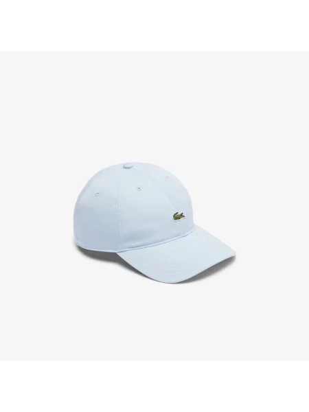 Lacoste Czapka Z Bawełnianego Diagonalu niebieska